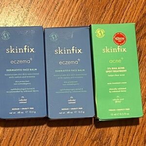 Lot of 5 Skinfix (2% BHA Acne Spot Treatment, Eczema+ Dermatitis Face Balm)